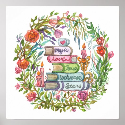 Poster Pile de livres (Devant)