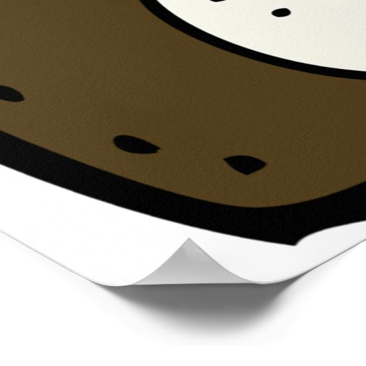 Poster Pile de livres Lecture de bibliothèque (Coin)