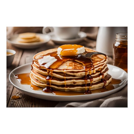 Poster Pile De Pancakes (Devant)