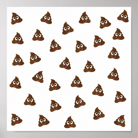 Poster Pile de Poo emoji souriants poops (Devant)