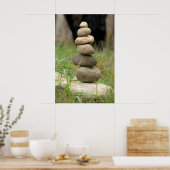 Poster Pile de rochers en équilibre (Cuisine)