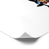 Poster pile de totem de pingouin mignon (Coin)