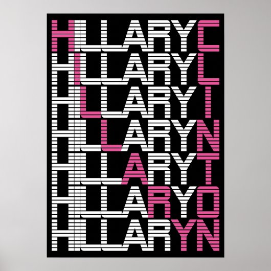 Poster pile de type hillary clinton (Devant)