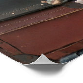 Poster Pile de valises Vintages (Coin)