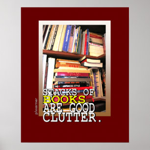 Poster Piles de livre