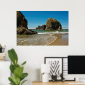 Poster Piles marines, marée basse, Oceanside, Oregon, Éta (Bureau à domicile)