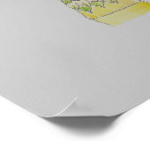 Poster Pilier d'aquarelle 1 (Coin)