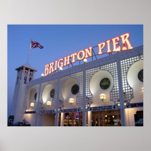Poster Pilier de Brighton, le Sussex, R-U
