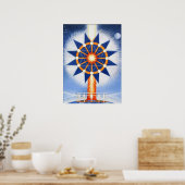 Poster Pilier de feu et de volonté spirituelle (Cuisine)