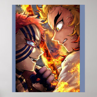 Poster Pilier de flamme Rengoku Démon Slayer Kimetsu no Y