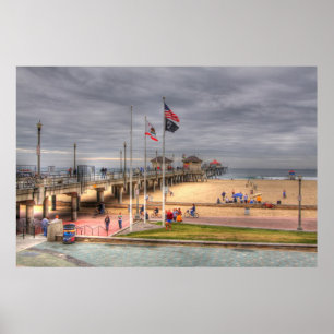 Poster Pilier de Huntington Beach