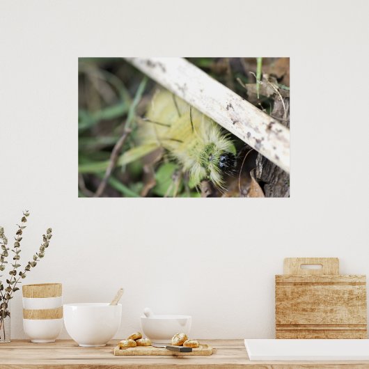 Poster Pilière floue jaune (Cuisine)