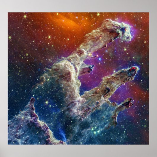 Poster Piliers de création Aigle Nebula M16 NGC 6611 JWT (Devant)