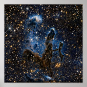 Poster Piliers De Création Aigle Nebula Près Infrarouge (Devant)