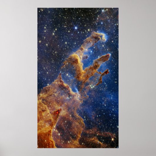 Poster Piliers de création Aigle Nebula Webb Telescope (Devant)