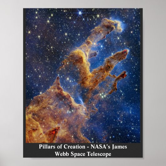 Poster Piliers de création James Webb Télescope spatial (Devant)