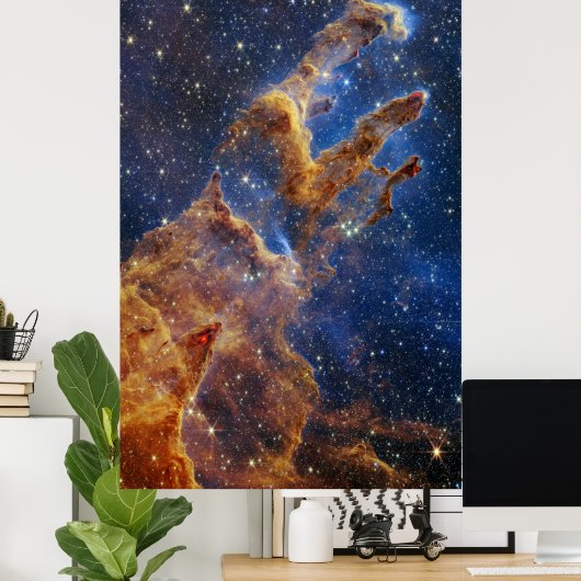 Poster Piliers de la création Nébuleuse de l'Aigle Télesc (Bureau à domicile)