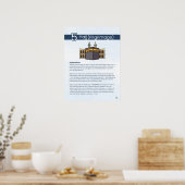 Poster Piliers de l'Islam - Hajj (Pèlerinage) Bleu (Cuisine)