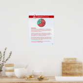 Poster Piliers de l'Islam - Sawm (Jeûne) Rouge (Cuisine)