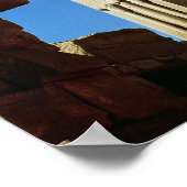 Poster Piliers décorés de lotus stylisés (Coin)