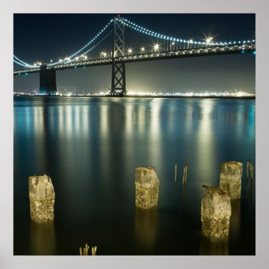 Poster Pilings along the Embarcadero, San Francisco (Devant)