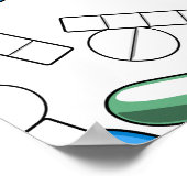 Poster Pill Sprinkles Pattern (Coin)