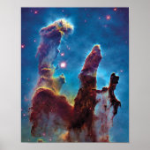 Poster Pillars of Creation M16 Eagle Nebula Space Photo (Devant)