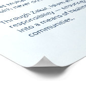 Poster Pillars of Islam - Zakat (Charity) Blue (Coin)