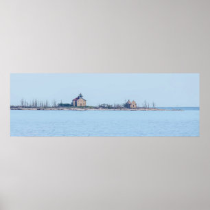 Poster Pilot Island Lighthouse Print