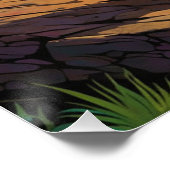 Poster Pilote BMX sur la pente de montagne (Coin)