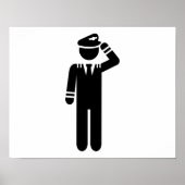 Poster Pilote d'avion (Devant)