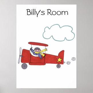 Poster Pilote d'avion