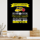 Poster Pilote de bus fier (Cuisine)