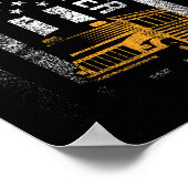 Poster Pilote de bus Usa American Flag Funny Bus Driver C (Coin)