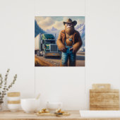 Poster Pilote de camion Bigfoot (Cuisine)