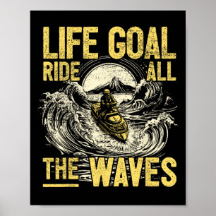 Poster Pilote de motomarine Jet Skiing I Objectif de vie