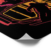 Poster Pilote de ski rétros Funny Ski Ski (Coin)