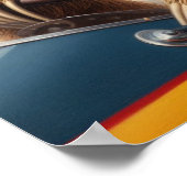 Poster Pilote Sloth Racecar (Coin)