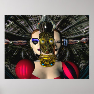 Poster PILOTE SPACESHIP ANDROID XENIA, Science-fiction