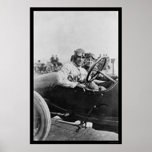 Poster Pilotes de course automobile Mercer 1916