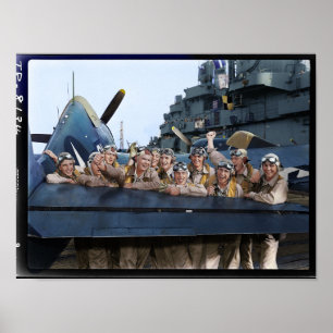 Poster Pilotes d'USS Lexington CV16