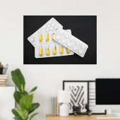 Poster Pilules (Bureau à domicile)