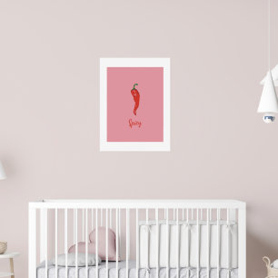 Poster Piment Rouge Piquant