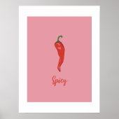 Poster Piment Rouge Piquant (Devant)