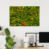 Poster Piments à vendre au marché (Bureau à domicile)