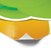 Poster Piments feux de circulation funky (Coin)