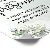 Poster Pimp your prosecco eucalyptus succulente enseigne  (Coin)