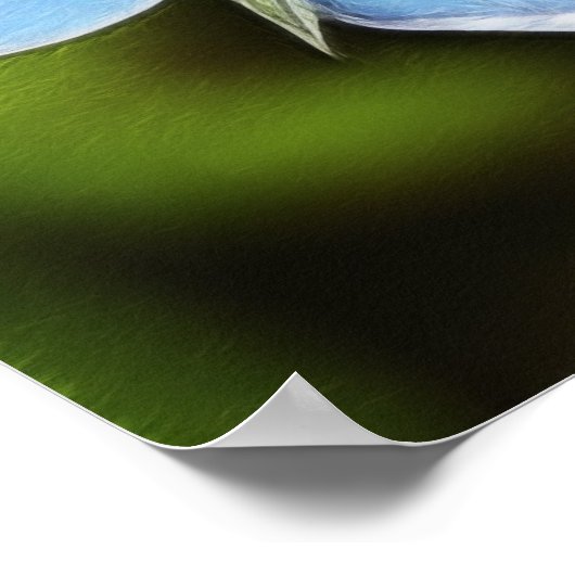 Poster Pimpernel Bleu (Anagallis monelli) Fleurs (Coin)