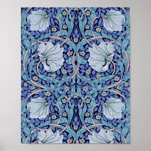Poster Pimpernel Blue, William Morris