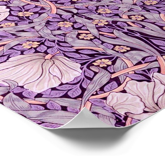 Poster Pimpernel Purple, William Morris (Coin)